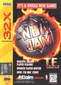 NBA Jam Tournament Edition Sega 32X US box art